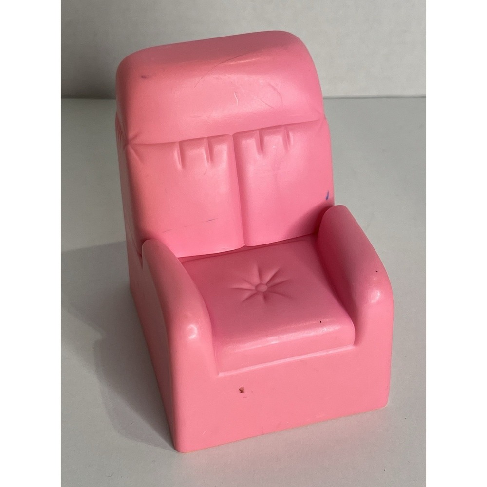 Vintage Pink 90s Barbie Doll Furniture Armchair 1994‎ Mattel Play Set Decor Toy